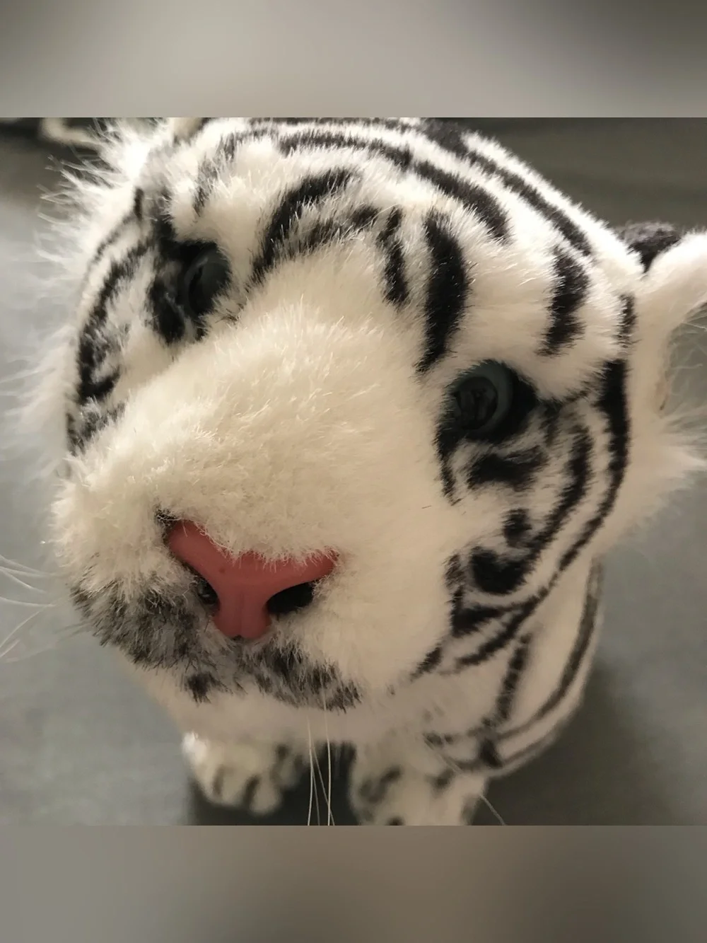 Six Flags Park Plush White Tiger Stuffed Animal Toy